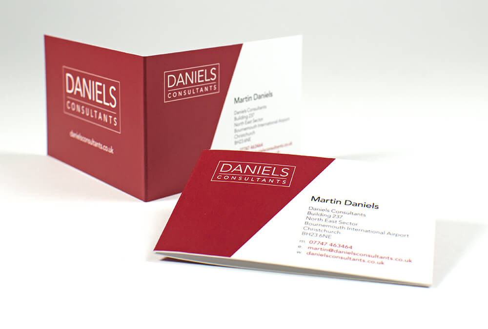 Folded business cards are awesome customer brochures