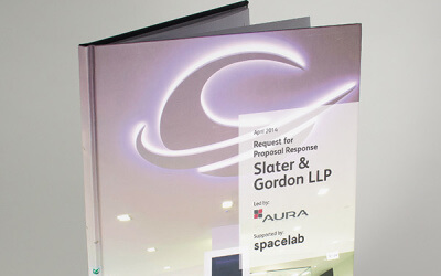 Hardback presentation book – designed and printed in two days!