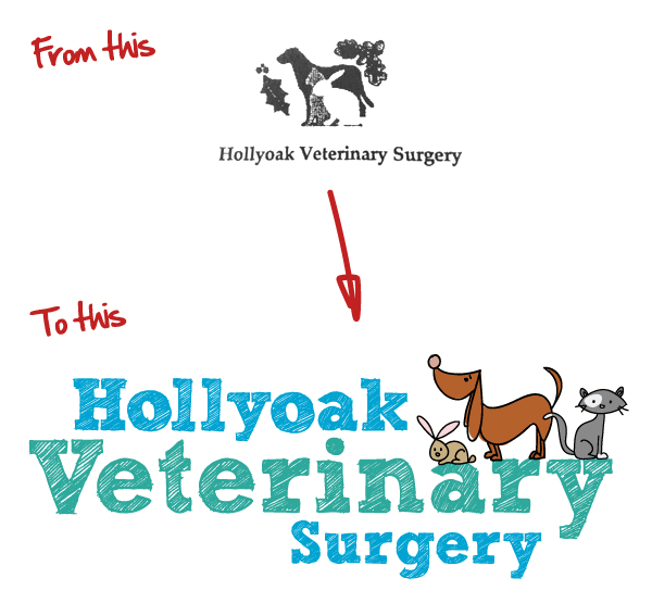 Veterinary logo rebrand helps to create a professional new image