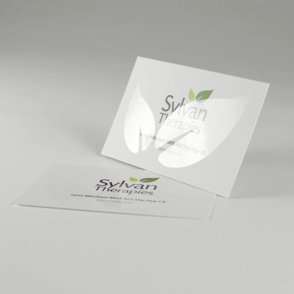 Case study: silk leaflets and spot UV business cards