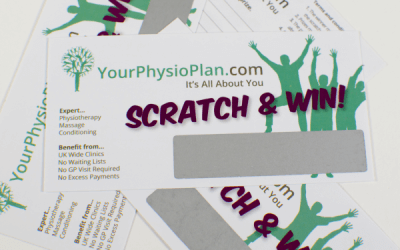 www.yourphysioplan.com scratch card design drives customers to their website