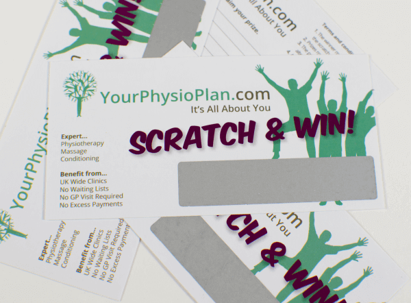 www.yourphysioplan.com scratch card design drives customers to their website