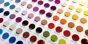 Designing business cards: Colour chart 