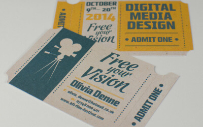 Perforated business cards – just the ticket!
