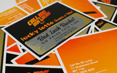 Printing bespoke scratch cards