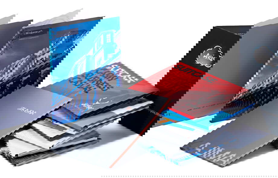 Presentation folders with logo picture