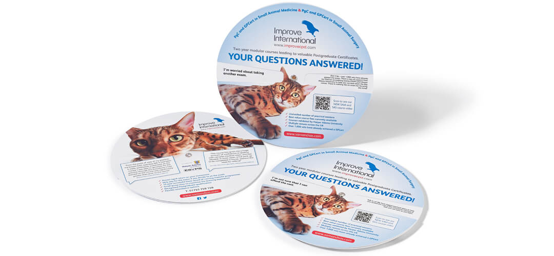 Innovative wheel chart design for veterinary sector client