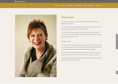 Quick website design for local self-employed consultant