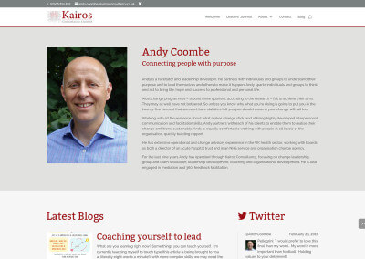 Responsive consultancy company website design and blog