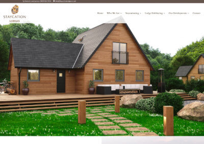 New holiday resort website designed for Staycation Lodges