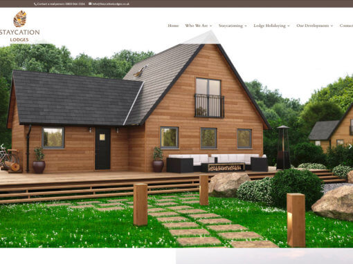 New holiday resort website designed for Staycation Lodges