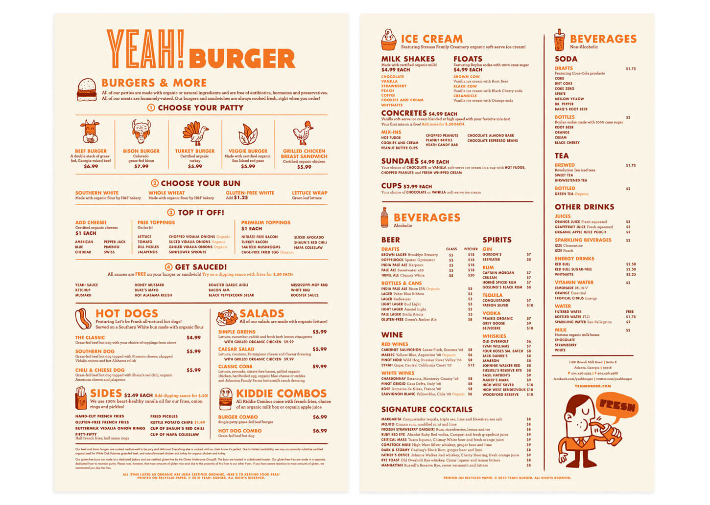 Restaurant Menu Design using Symbols