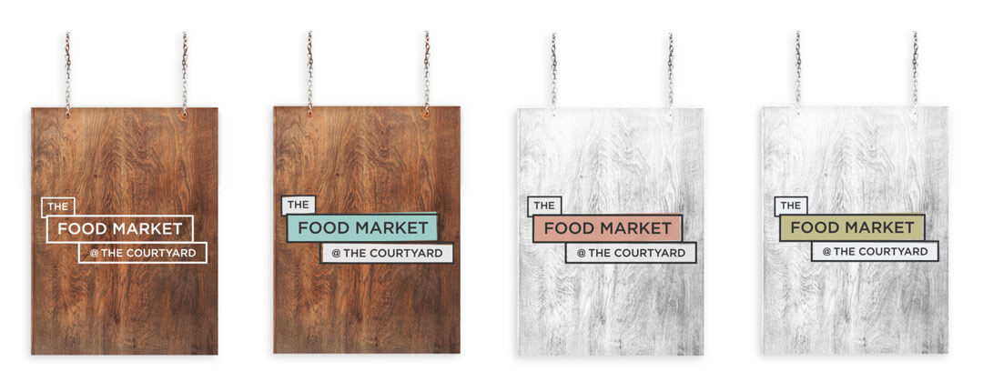 Gatefold Brochure - Food Market Branding
