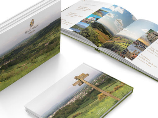 Case bound, hardback sales brochure for new client