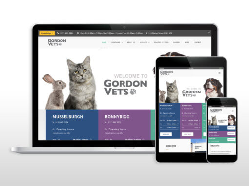 Complete revamp for Gordon Vets website design